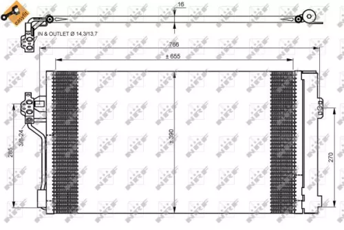 NRF Condenser, air conditioning (35776)
