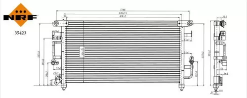 NRF Condenser, air conditioning (35423)