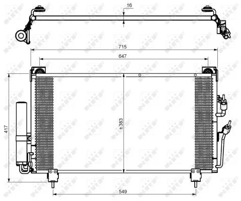 NRF Condenser, air conditioning (35755)