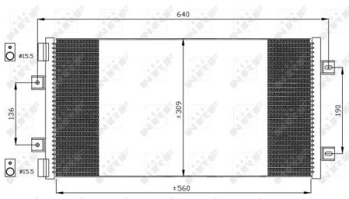 NRF Condenser, air conditioning (35492)