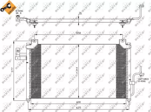 NRF Condenser, air conditioning (35356)