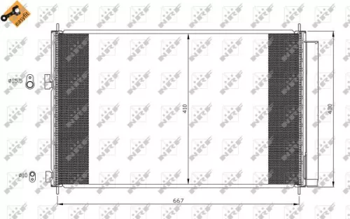 NRF Condenser, air conditioning (35641)