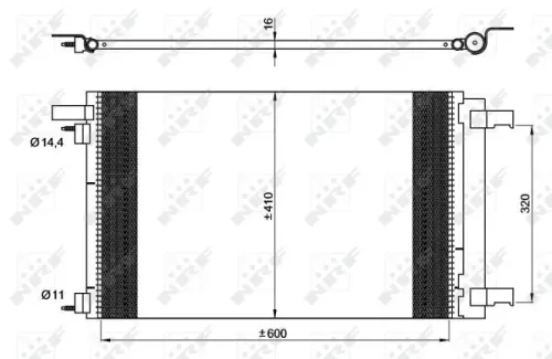 NRF Condenser, air conditioning (35948)