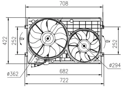 NRF Fan, engine cooling (47394)