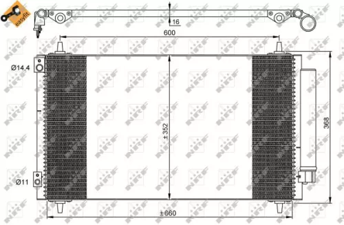 NRF Condenser, air conditioning (35935)
