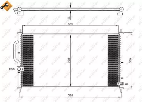 NRF Condenser, air conditioning (35627)