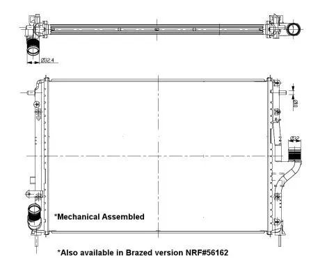 NRF Radiator, engine cooling (53092)