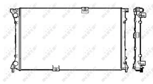 NRF Radiator, engine cooling (58330)