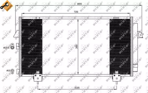 NRF Condenser, air conditioning (35381)