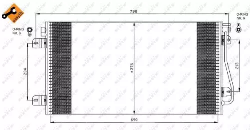 NRF Condenser, air conditioning (35484)
