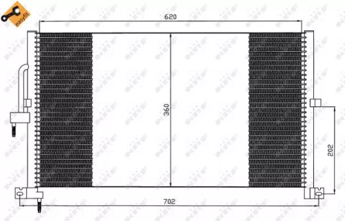 NRF Condenser, air conditioning (35603)