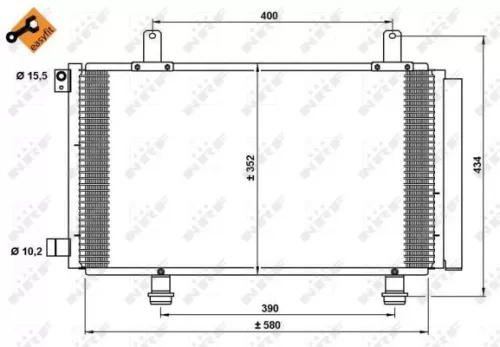 NRF Condenser, air conditioning (35782)