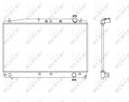 NRF Radiator, engine cooling (53466)