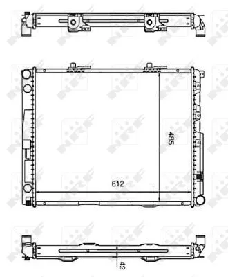 NRF Radiator, engine cooling (58253)