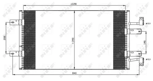 NRF Condenser, air conditioning (35900)