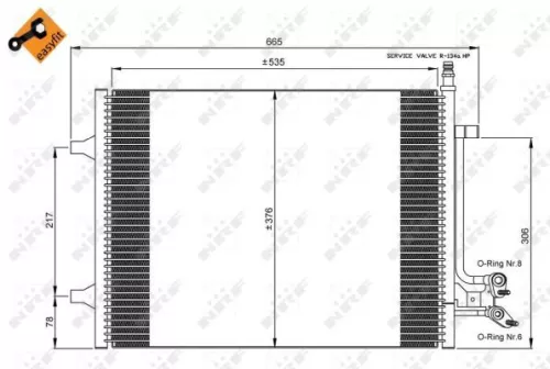 NRF Condenser, air conditioning (35904)