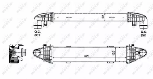 NRF Charge Air Cooler (30506)