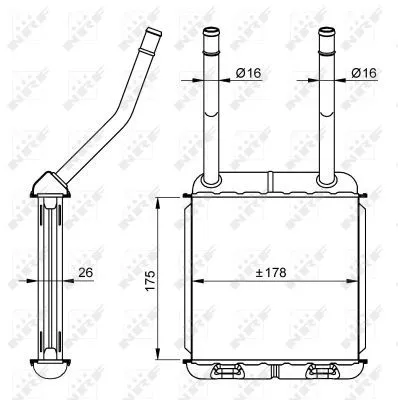 NRF Heat Exchanger, interior heating (58147)