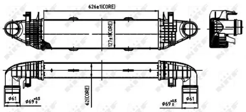 NRF Charge Air Cooler (30314)