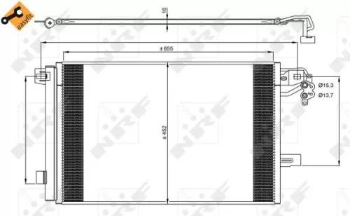 NRF Condenser, air conditioning (350064)
