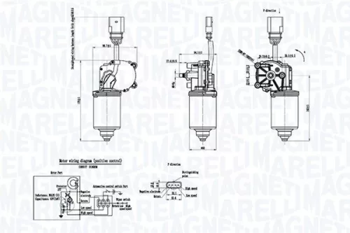 MAGNETI MARELLI Wiper Motor (064053012010)