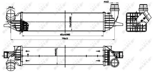 NRF Charge Air Cooler (30312)