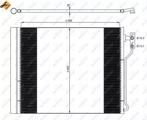 NRF Condenser, air conditioning (35971)