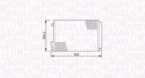 MAGNETI MARELLI Condenser, air conditioning (350203497000)
