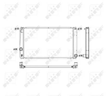 NRF Radiator, engine cooling (53589)