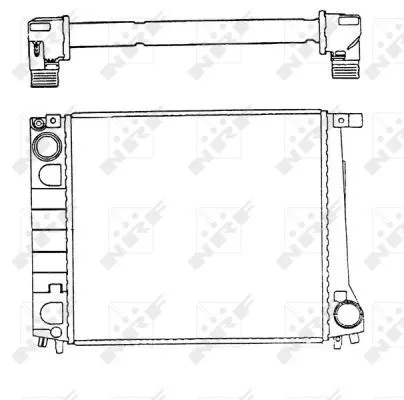 NRF Radiator, engine cooling (51349)