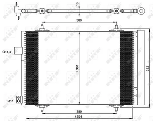 NRF Condenser, air conditioning (35946)