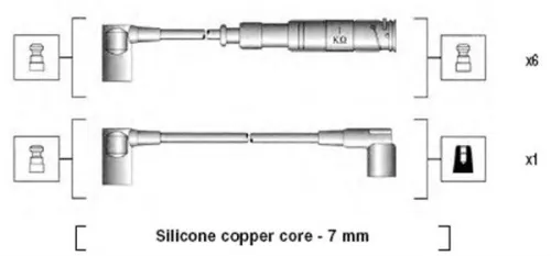 MAGNETI MARELLI Ignition Cable Kit (941115110655)