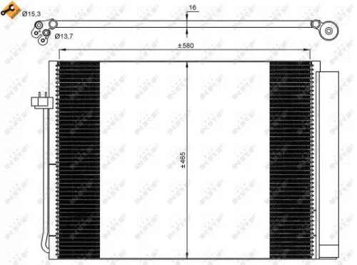 NRF Condenser, air conditioning (35906)