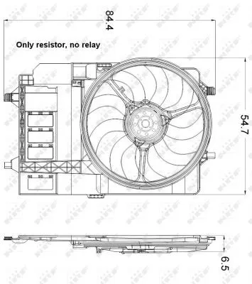 NRF Fan, engine cooling (47301)
