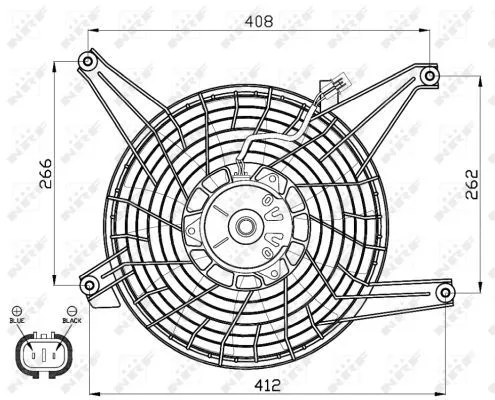 NRF Fan, engine cooling (47468)