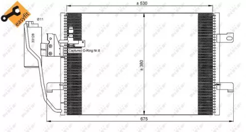 NRF Condenser, air conditioning (35527)