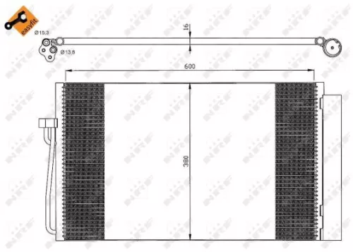 NRF Condenser, air conditioning (35538)
