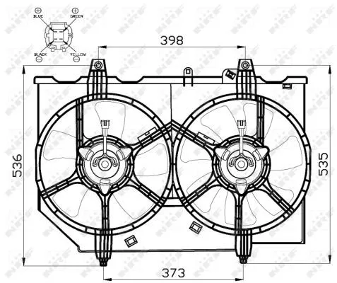 NRF Fan, engine cooling (47497)