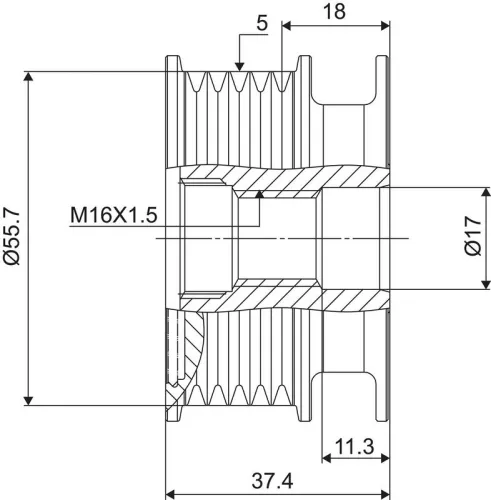VALEO Alternator Freewheel Clutch (588034)
