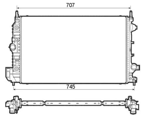 NRF Radiator, engine cooling (53132)