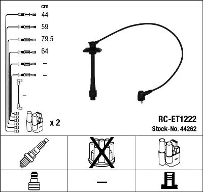 NGK Ignition Cable Kit (44262)
