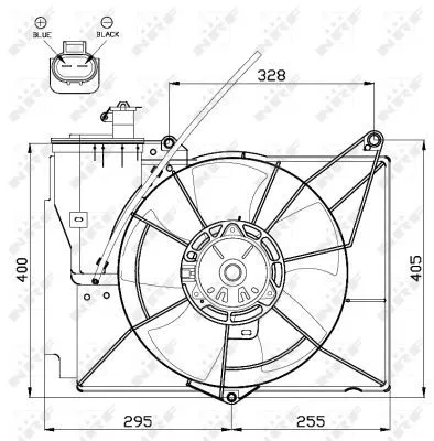 NRF Fan, engine cooling (47530)