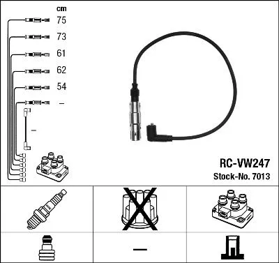 NGK Ignition Cable Kit (7013)