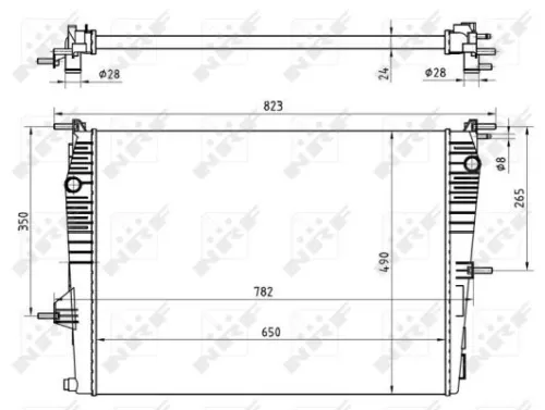 Radiator, engine cooling