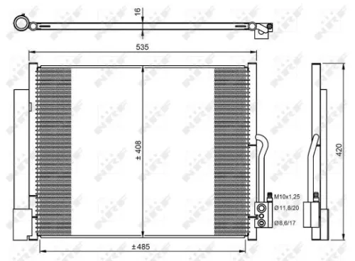 NRF Condenser, air conditioning (350053)