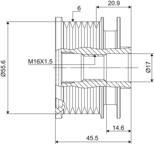 VALEO Alternator Freewheel Clutch (588071)