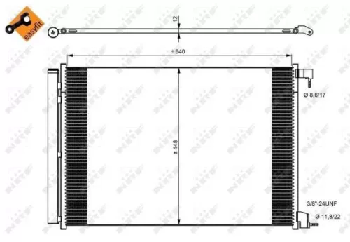 NRF Condenser, air conditioning (350082)