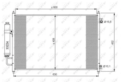 NRF Condenser, air conditioning (35873)