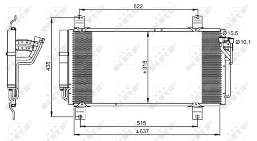 NRF Condenser, air conditioning (35949)
