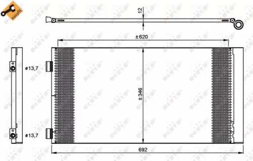 NRF Condenser, air conditioning (35961)